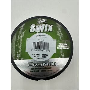 Sufix Pro Mix Clear Monofilament Fishing Line 330 Y Bass & Trout Fishing Line